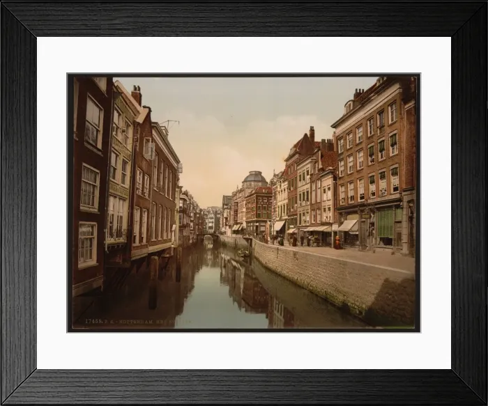 Framed Print : The Steiger (canal), Rotterdam, Holland