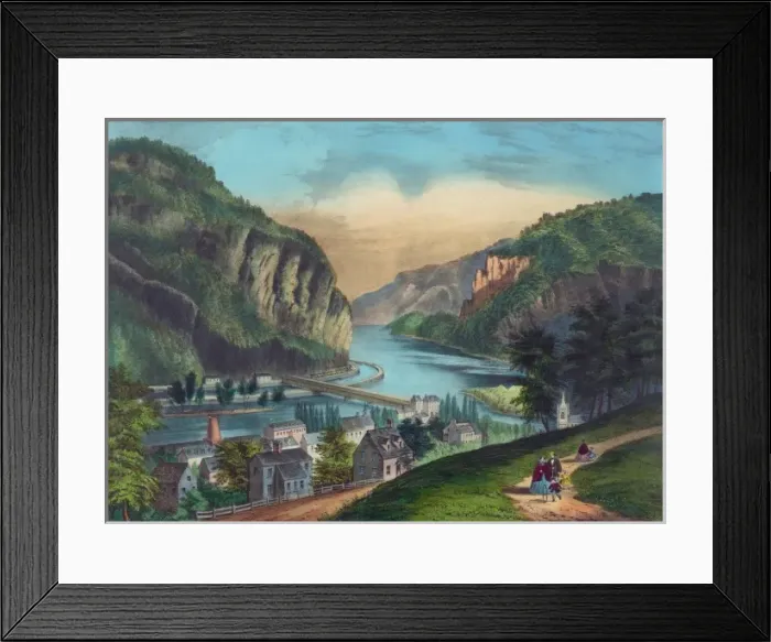 Framed Print : View of Harpers Ferry, Va. : (from the Potomac side. ) Framed Print : View of Harpers Ferry, Va. : (from the Potomac side. )