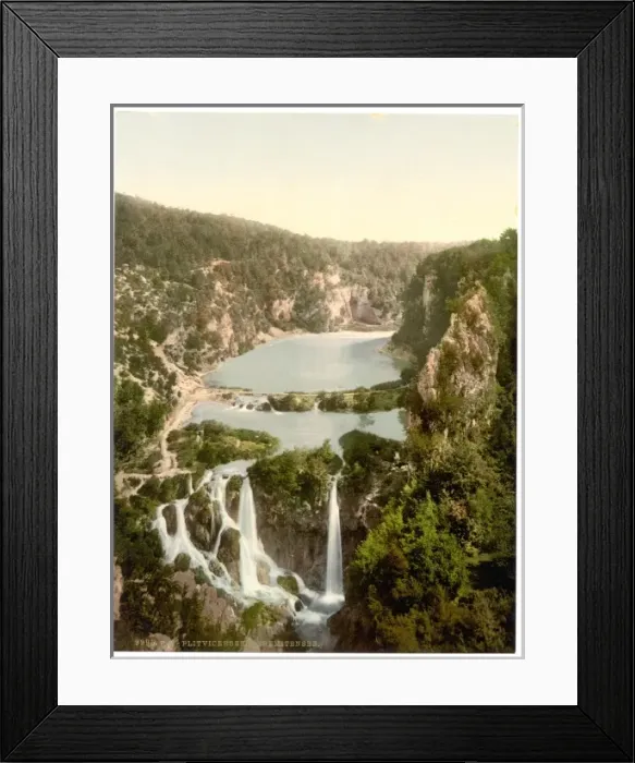 Framed Print : Pletvicerseen (i. e. Plitvice Lake), Ermitensee, Croatia, Au Framed Print : Pletvicerseen (i. e. Plitvice Lake), Ermitensee, Croatia, Au