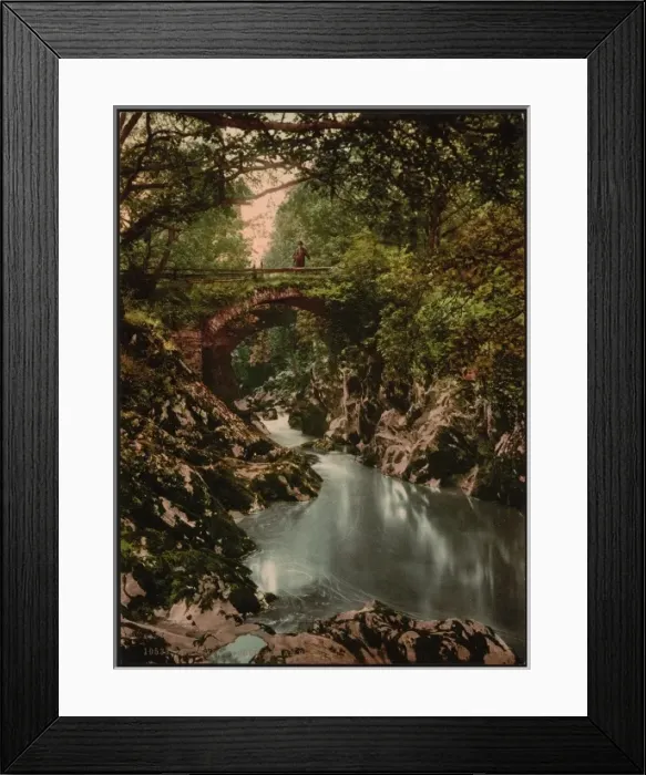 Framed Print : Roman bridge I, Bettws-y-Coed (i. e. Betws), Wales Framed Print : Roman bridge I, Bettws-y-Coed (i. e. Betws), Wales
