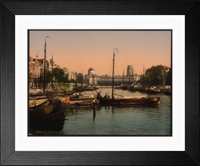 Framed Print : Fish market, Rotterdam, Holland Framed Print : Fish market, Rotterdam, Holland