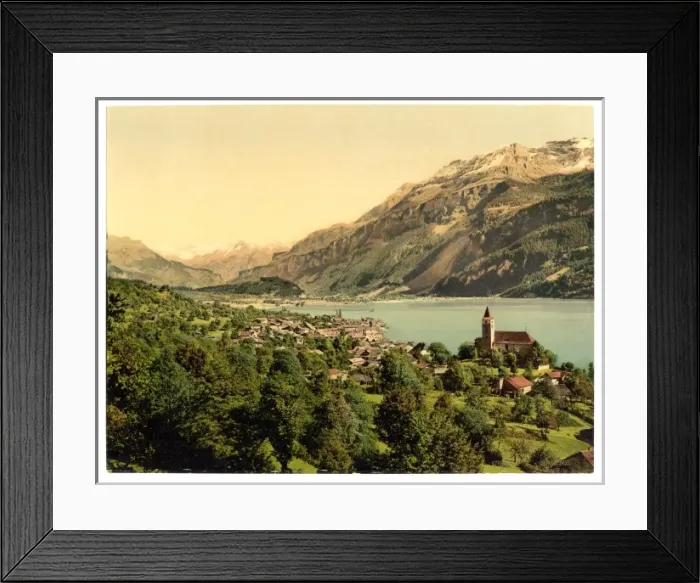 Framed Print : Brienz Lake, Bernese Oberland, Switzerland Framed Print : Brienz Lake, Bernese Oberland, Switzerland
