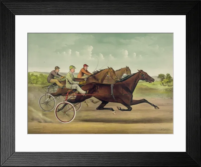 Framed Print : The grand trotting Queen Nancy Hanks driven by Budd Doble Framed Print : The grand trotting Queen Nancy Hanks driven by Budd Doble