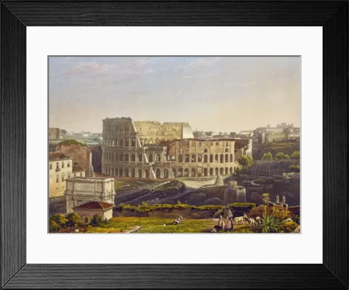 Framed Print : View of the Colosseum, Rome, Italy Framed Print : View of the Colosseum, Rome, Italy