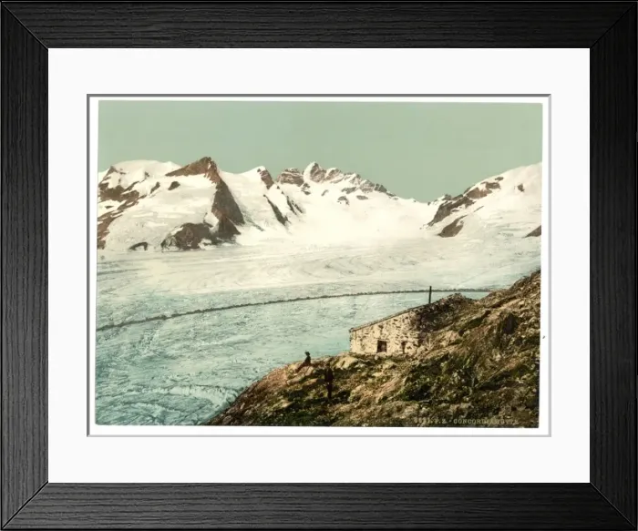 Framed Print : Concordia Hut, Valais, Alps of, Switzerland Framed Print : Concordia Hut, Valais, Alps of, Switzerland