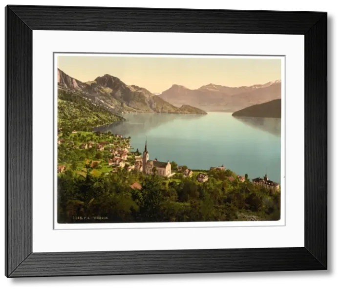 Framed Print : Weggis, Rigi, Switzerland Framed Print : Weggis, Rigi, Switzerland