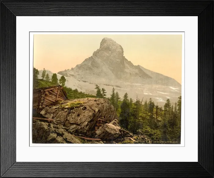 Framed Print : Zermatt, Upper Staffelalp, with Matterhorn after sunset, Val