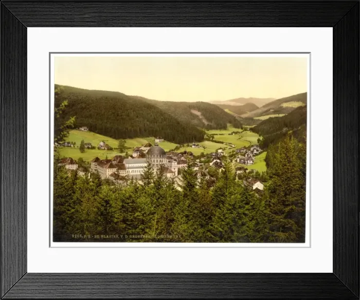 Framed Print : Black Forest from Grossehrz Luisenruhe, Baden, Germany Framed Print : Black Forest from Grossehrz Luisenruhe, Baden, Germany