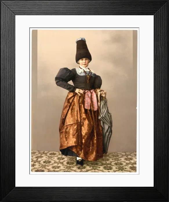 Framed Print : A girl of Grodenthal (i. e. Grodertal), Tyrol, Austro-Hungar Framed Print : A girl of Grodenthal (i. e. Grodertal), Tyrol, Austro-Hungar