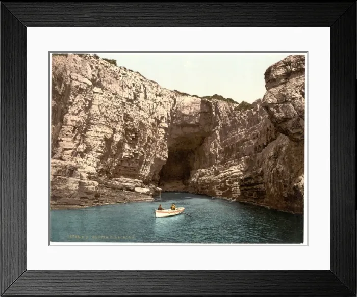 Framed Print : Ragusa, Cave of Lacroma, Dalmatia, Austro-Hungary Framed Print : Ragusa, Cave of Lacroma, Dalmatia, Austro-Hungary