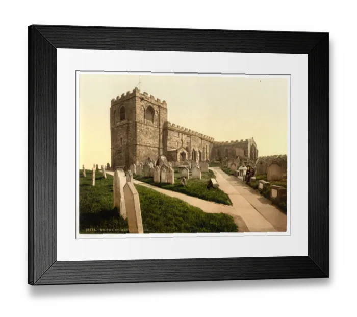 Framed Print : Whitby, St. Marys Church, Yorkshire, England Framed Print : Whitby, St. Marys Church, Yorkshire, England