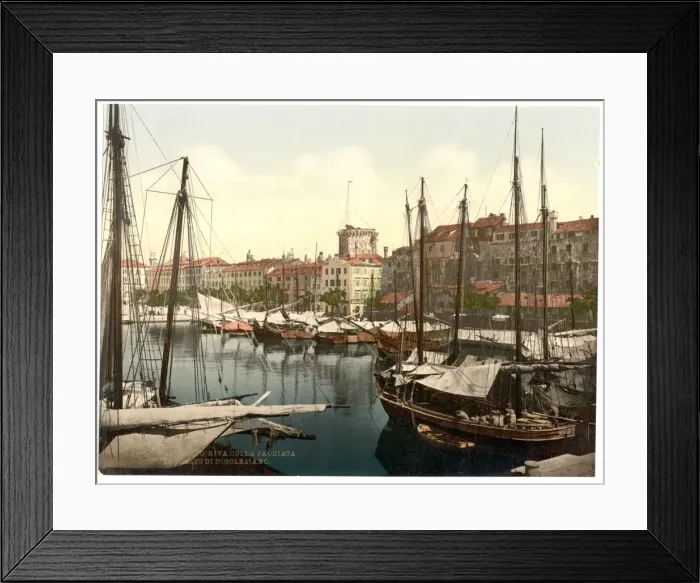 Framed Print : Spalato, Diocletians Palace, Dalmatia, Austro-Hungary Framed Print : Spalato, Diocletians Palace, Dalmatia, Austro-Hungary