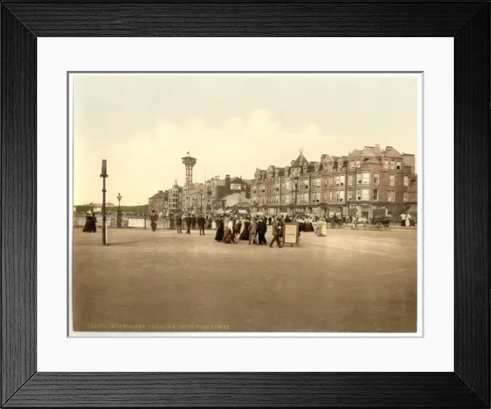 Framed Print : Parade and revolving tower, Morecambe, England Framed Print : Parade and revolving tower, Morecambe, England
