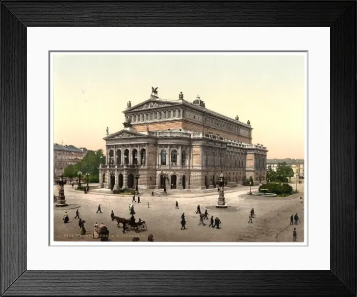 Framed Print : Opera House, Frankfort on Main (i. e. Frankfurt am Main), Ger Framed Print : Opera House, Frankfort on Main (i. e. Frankfurt am Main), Ger