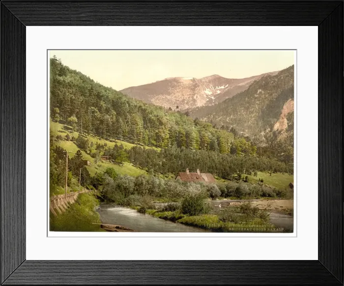 Framed Print : Reichenau, towards Rexalp (i. e. Raxalpe), Lower Austria, Au Framed Print : Reichenau, towards Rexalp (i. e. Raxalpe), Lower Austria, Au