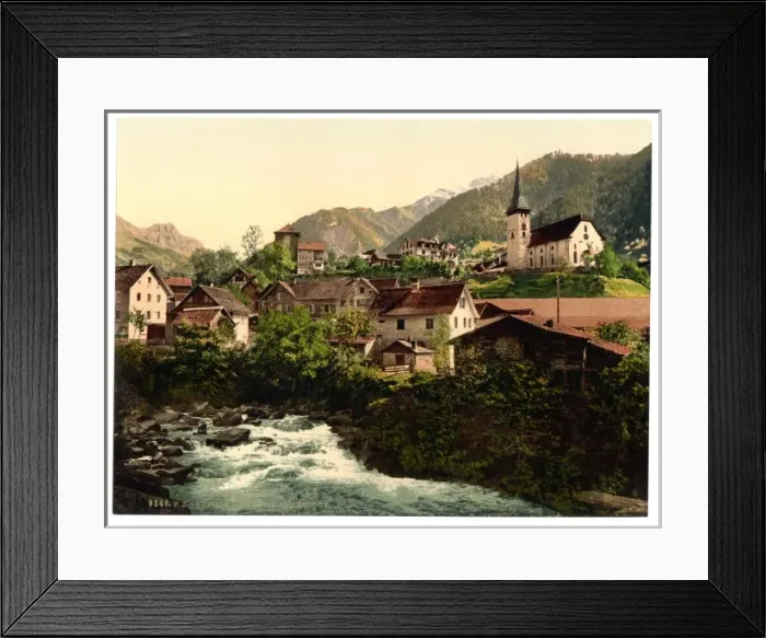 Framed Print : Burglen, Tells birthplace, Lake Lucerne, Switzerland Framed Print : Burglen, Tells birthplace, Lake Lucerne, Switzerland