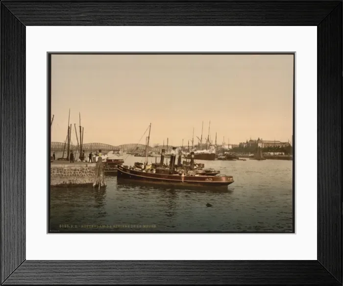 Framed Print : The Meuse River, Rotterdam, Holland Framed Print : The Meuse River, Rotterdam, Holland