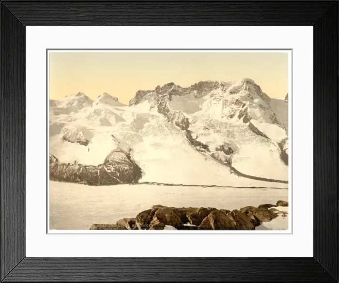 Framed Print : The Twins (Castor and Pollux), the Breithorn, etc. Valais Framed Print : The Twins (Castor and Pollux), the Breithorn, etc. Valais