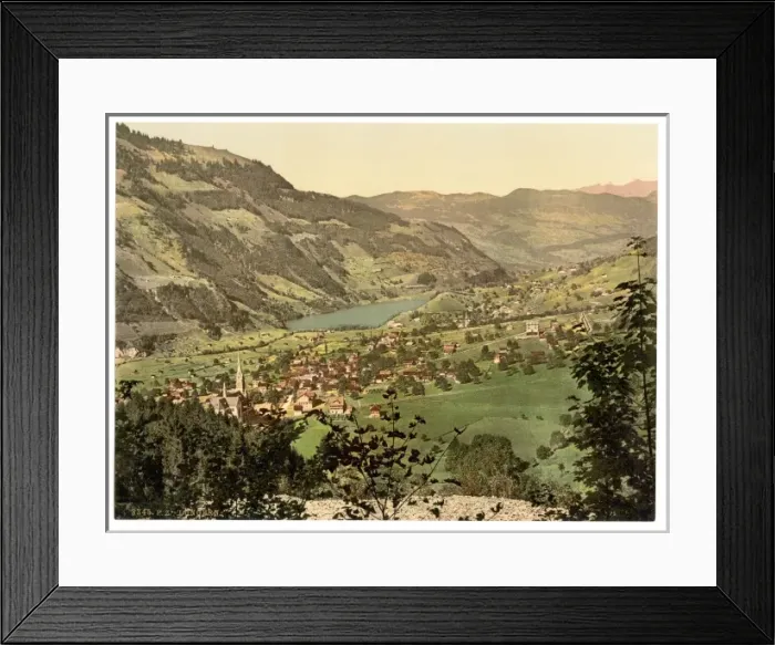 Framed Print : Lungern, general view, Switzerland Framed Print : Lungern, general view, Switzerland