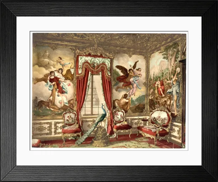 Framed Print : The Gobelin Tapestries, Linderhof Castle, Upper Bavaria, Ger Framed Print : The Gobelin Tapestries, Linderhof Castle, Upper Bavaria, Ger