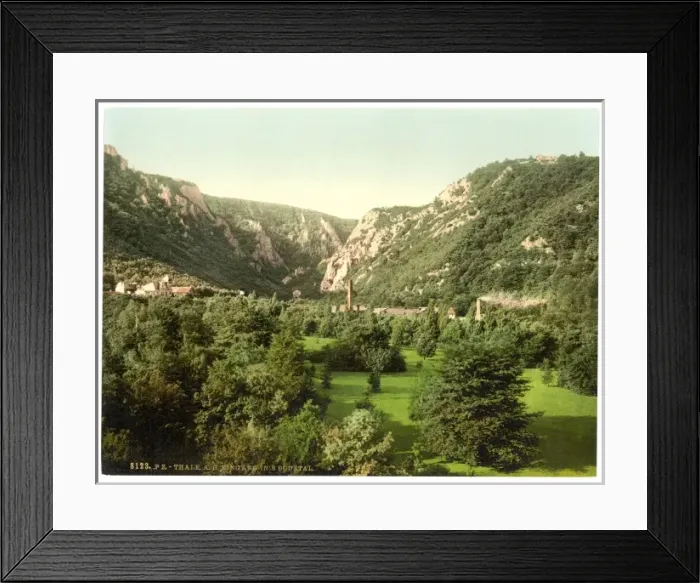 Framed Print : Thale at entrance to valley, Bodethal, Hartz, Germany Framed Print : Thale at entrance to valley, Bodethal, Hartz, Germany