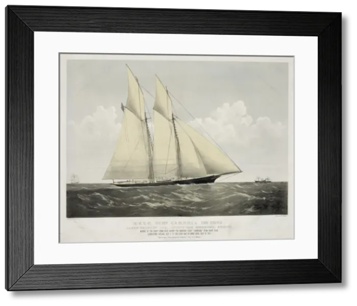 Framed Print : R. T. Y. C. Schr. Cambria 199 tons: James Ashbury Esq. London Framed Print : R. T. Y. C. Schr. Cambria 199 tons: James Ashbury Esq. London