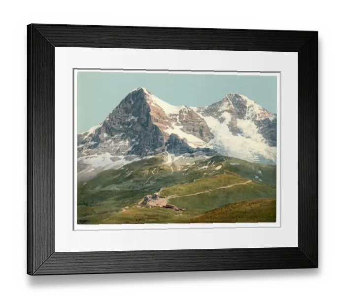 Framed Print : Scheidegg, Mount Eiger and Monch, Bernese Oberland, Switzerl Framed Print : Scheidegg, Mount Eiger and Monch, Bernese Oberland, Switzerl