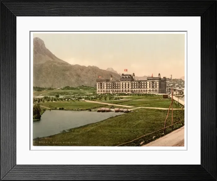 Framed Print : Upper Engadine, Kursaal Hotel, Grisons, Switzerland Framed Print : Upper Engadine, Kursaal Hotel, Grisons, Switzerland