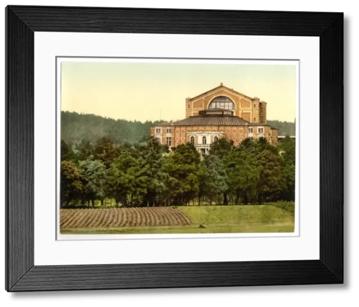 Framed Print : Wagners theater (i. e. Festspielhaus), Bayreuth, Bavaria, Ge Framed Print : Wagners theater (i. e. Festspielhaus), Bayreuth, Bavaria, Ge
