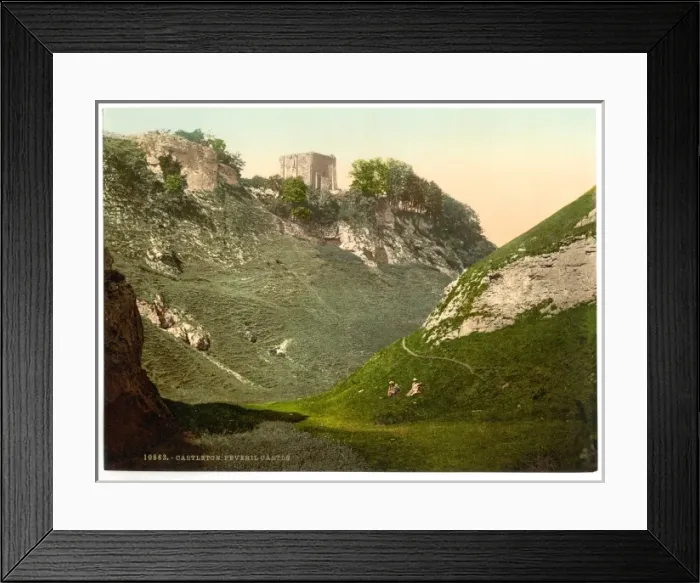 Framed Print : Peveril Castle, Castleton, Derbyshire, England Framed Print : Peveril Castle, Castleton, Derbyshire, England