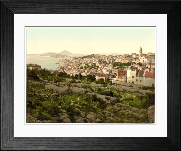 Framed Print : Lussin-Piccolo (i. e, Lussinpiccolo), general view, Istria, A Framed Print : Lussin-Piccolo (i. e, Lussinpiccolo), general view, Istria, A