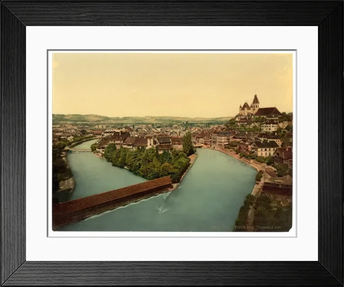 Framed Print : Thun and Aare River, Bernese Oberland, Switzerland Framed Print : Thun and Aare River, Bernese Oberland, Switzerland