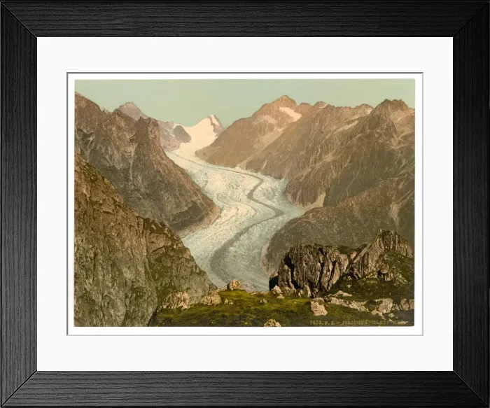 Framed Print : Fiescher Glacier, Valais, Alps of, Switzerland Framed Print : Fiescher Glacier, Valais, Alps of, Switzerland