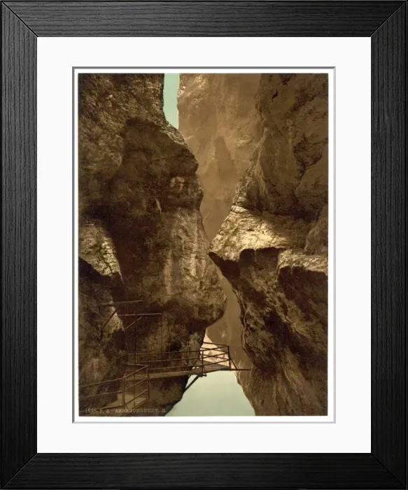 Framed Print : Lutschinen, Aare Ravine, II, Bernese Oberland, Switzerland Framed Print : Lutschinen, Aare Ravine, II, Bernese Oberland, Switzerland