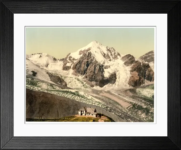 Framed Print : Ortler Territory, Schaubachhutte, with Konigspitze, Tyrol, A Framed Print : Ortler Territory, Schaubachhutte, with Konigspitze, Tyrol, A