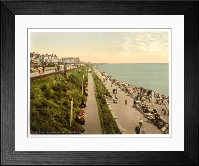Framed Print : Promenade looking east, Clacton-on-Sea, England Framed Print : Promenade looking east, Clacton-on-Sea, England