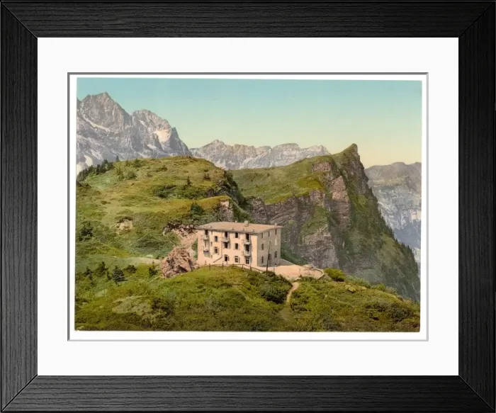 Framed Print : Engelberg Valley, Hotel Trubsee, Bernese Oberland, Switzerla Framed Print : Engelberg Valley, Hotel Trubsee, Bernese Oberland, Switzerla
