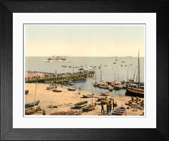 Framed Print : The pier, Helgoland Germany Framed Print : The pier, Helgoland Germany