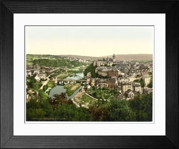 Framed Print : General view, Weilburg, Hesse-Nassau, Germany Framed Print : General view, Weilburg, Hesse-Nassau, Germany