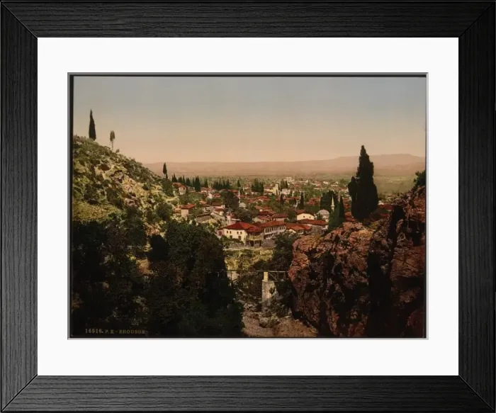 Framed Print : General view, Bursa, Turkey Framed Print : General view, Bursa, Turkey