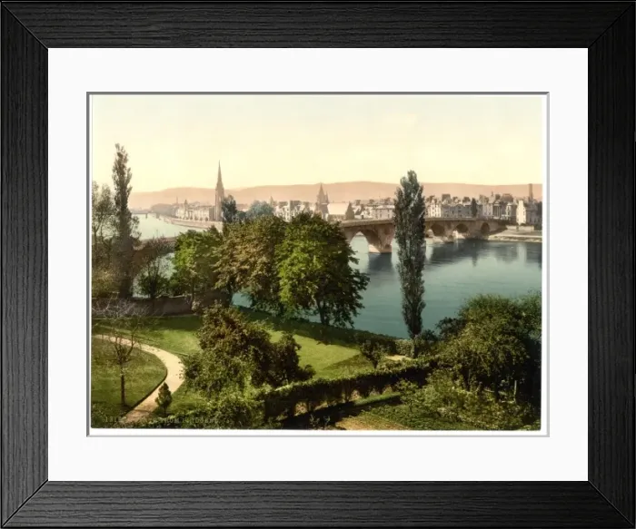 Framed Print : Perth from Bridgend, Scotland Framed Print : Perth from Bridgend, Scotland