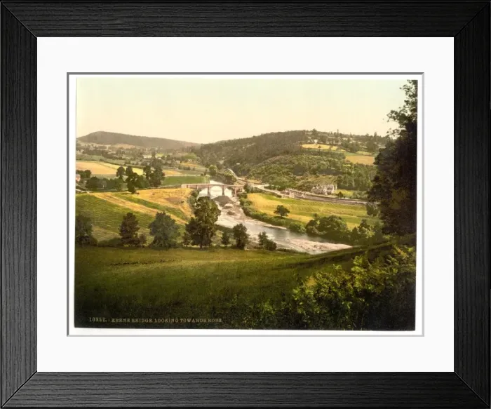Framed Print : Looking towards Ross, Kerne Bridge, England Framed Print : Looking towards Ross, Kerne Bridge, England
