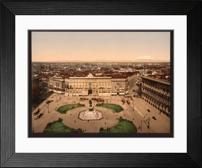 Framed Print : Panorama from the cathedral, Milan, Italy Framed Print : Panorama from the cathedral, Milan, Italy