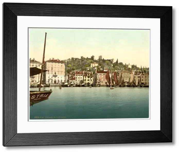 Framed Print : Pirano, the castle, Istria, Austro-Hungary Framed Print : Pirano, the castle, Istria, Austro-Hungary