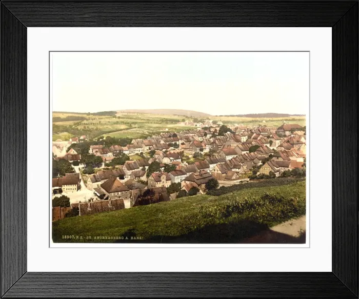 Framed Print : General view, St. Andreasburg, Hartz, Germany Framed Print : General view, St. Andreasburg, Hartz, Germany