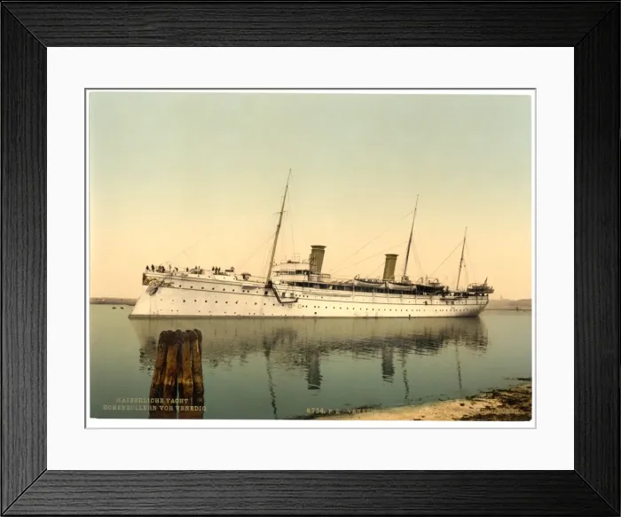 Framed Print : Hohenzollern, leaving the harbor, Venice, Italy Framed Print : Hohenzollern, leaving the harbor, Venice, Italy