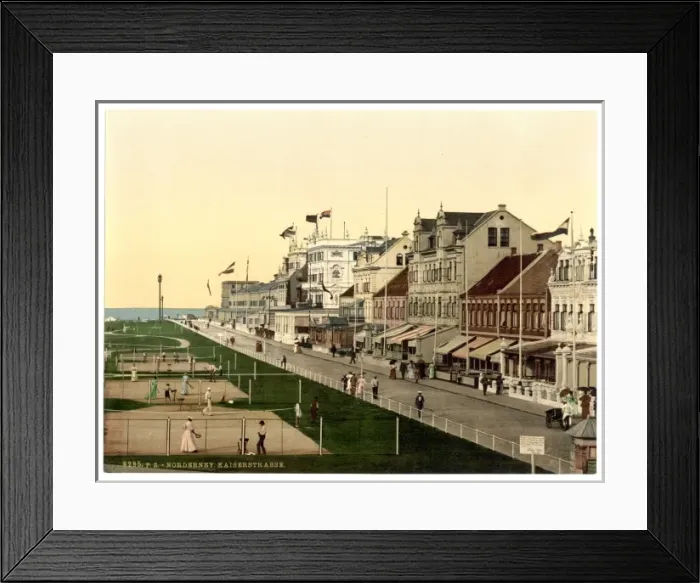 Framed Print : Kaiserstrasse, Norderney, Germany Framed Print : Kaiserstrasse, Norderney, Germany