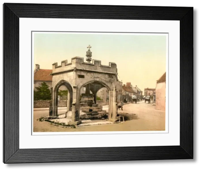 Framed Print : The Cross, Cheddar, England Framed Print : The Cross, Cheddar, England