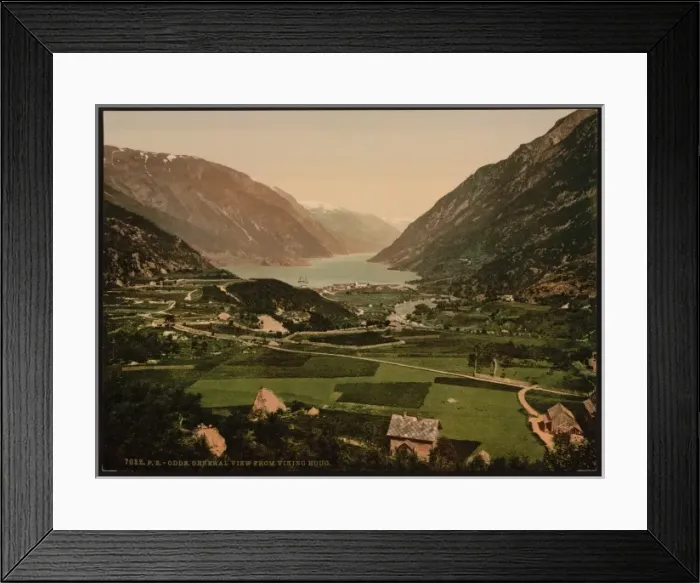 Framed Print : From Vikinghaug, Odde (i. e. Odda), Hardanger Fjord, Norway Framed Print : From Vikinghaug, Odde (i. e. Odda), Hardanger Fjord, Norway
