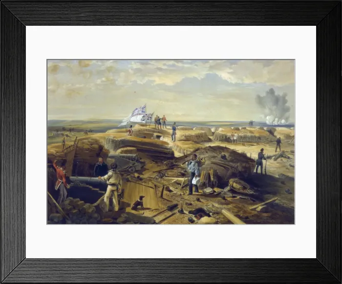 Framed Print : The interior of the Redan taken from its left face, looking Framed Print : The interior of the Redan taken from its left face, looking